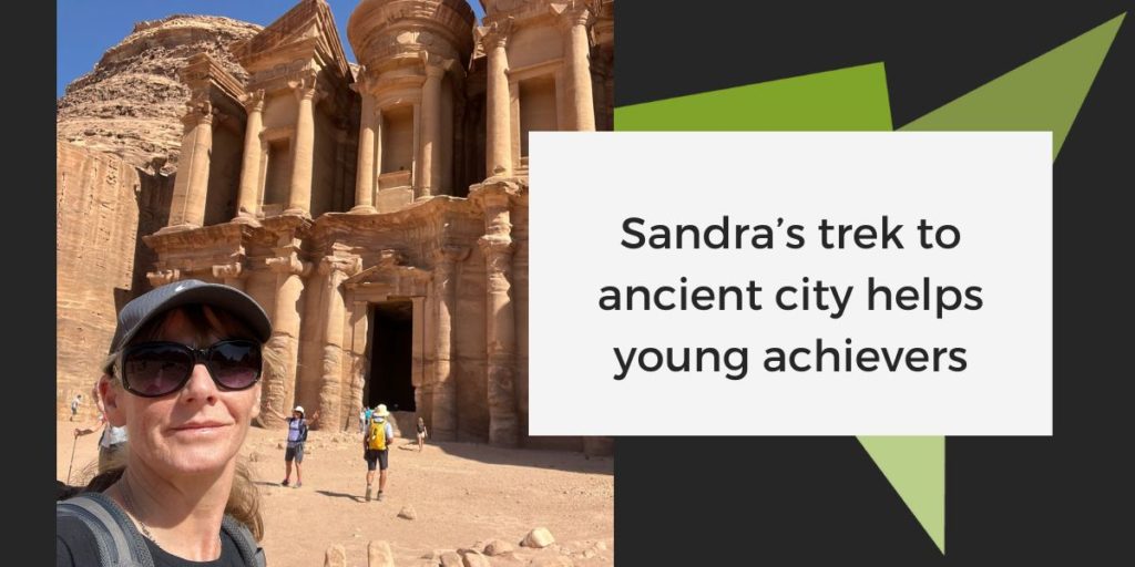 Sandra’s trek to ancient city helps young achievers