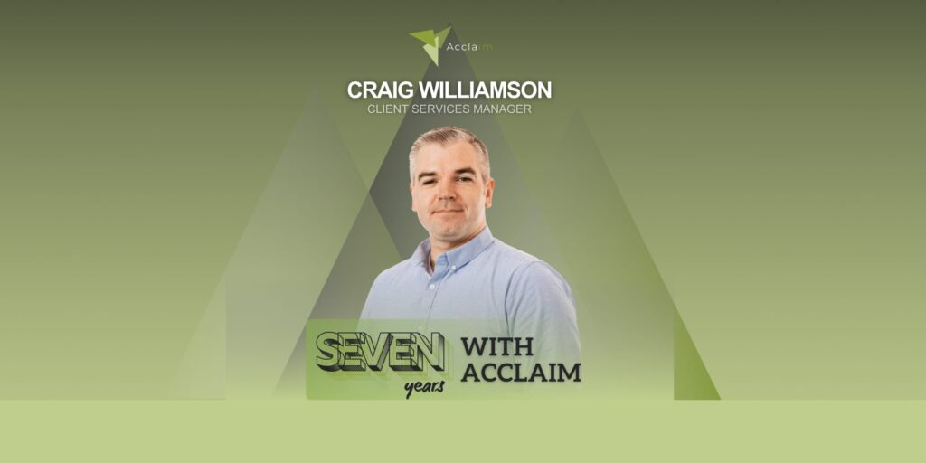 7 Years of Craig Williamson at Acclaim