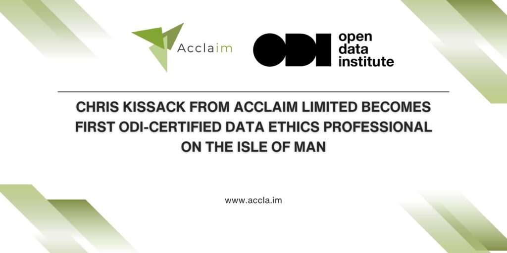 First ODI-Certified Data Ethics Professional on the Isle of Man